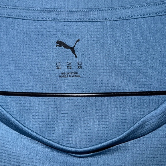 PUMA Men's Active Tee Blue XX Large Airy Short Sleeve Tee - Picture 8 of 11